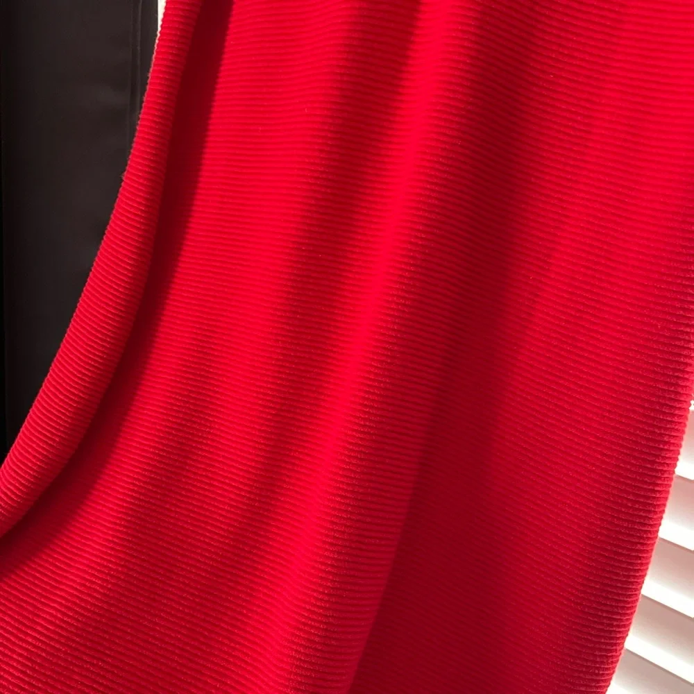 Bar III Vibrant Red Knit Dress - Picture 3 of 6
